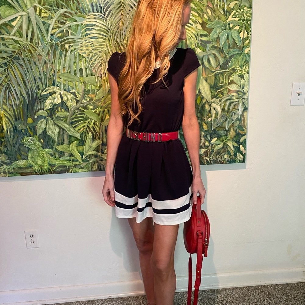 Mini navy dress